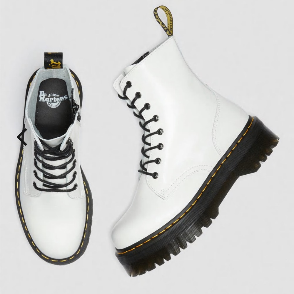 Dr. Martens Jadon platform boots white 10